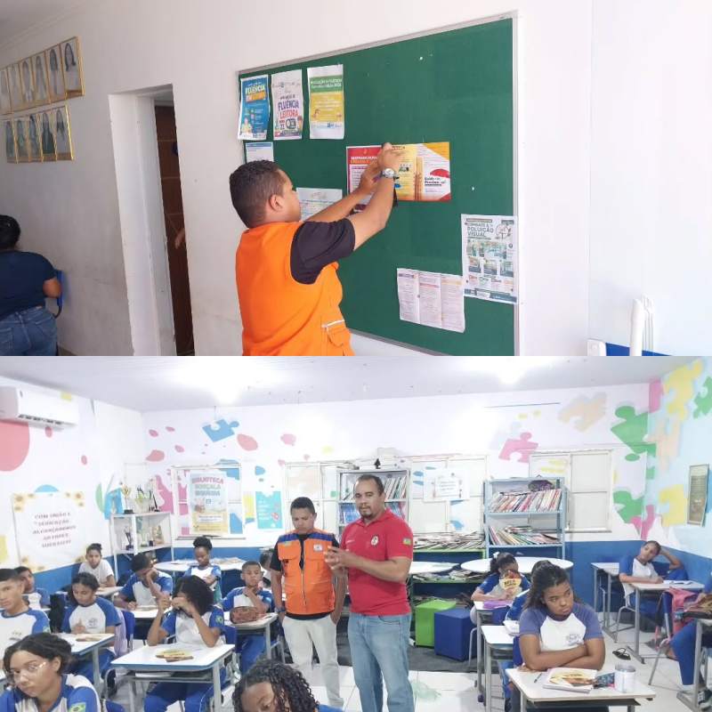 Prefeitura realiza ação educativa nas escolas - Foto: Prefeitura de Arraial