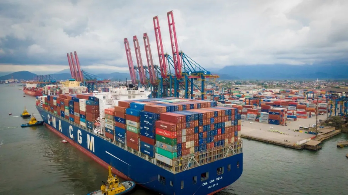 Porto de Santos (Foto: Reprodução/  Santos Port Authority)