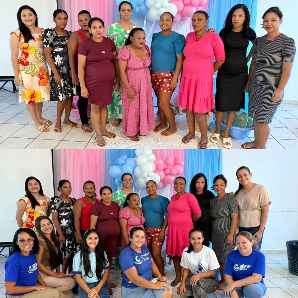 Gestantes recebem enxovais, oficina de automaquiagem e orientação nutricional em Jardim do Mulato | Divulgação/Prefeitura de Jardim do Mulato