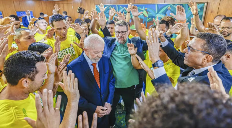 O presidente Lula durante cerimônia com evangélicos no Palácio do Planalto | Ricardo Stuckert/PR