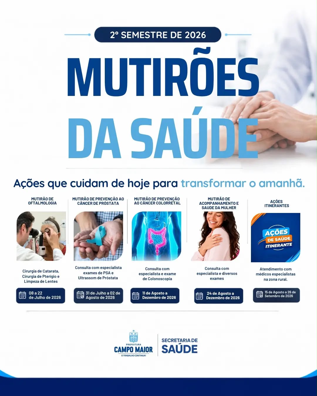Campo Maior inicia segundo semestre com ações para ampliar acesso à saúde - Divulgação/ASCOM