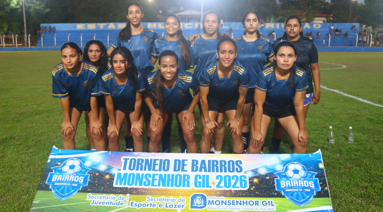 Prefeitura de Monsenhor Gil abre Torneio de Bairros 2026 com rodada movimentada e estreia do futebol feminino