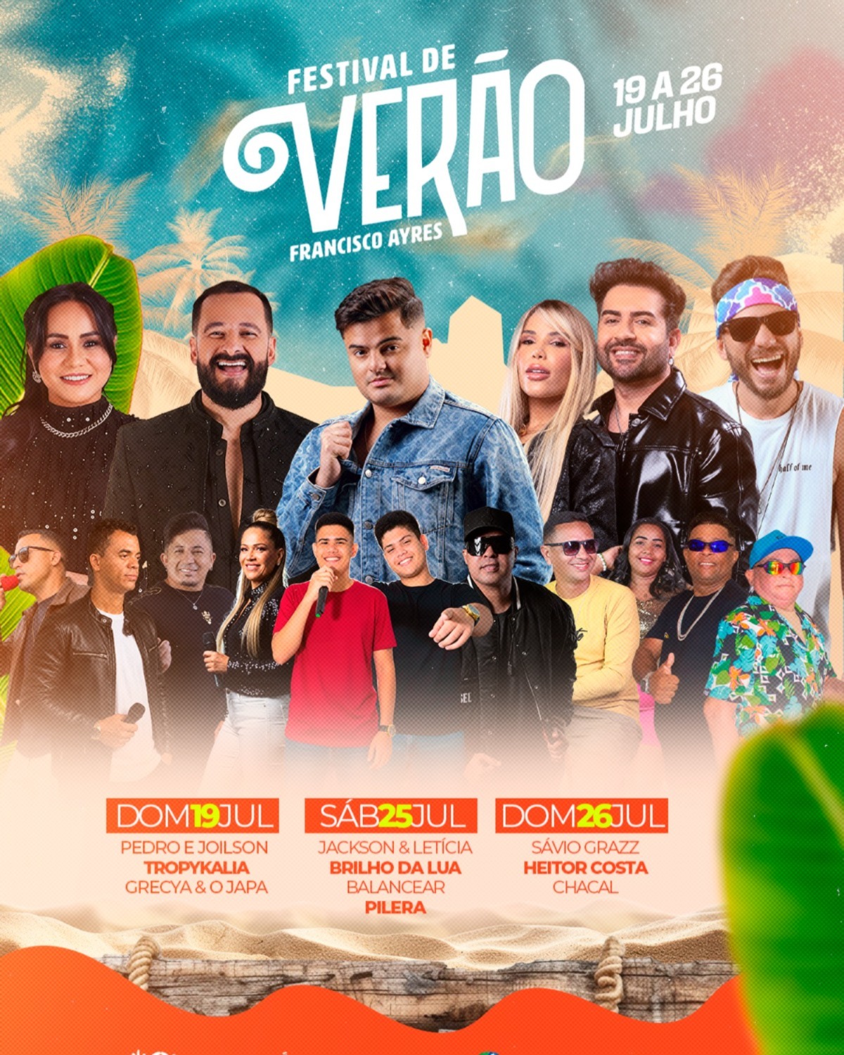 Programação do Festival de Verão 2026 - Foto: Prefeitura de Francisco Ayres 