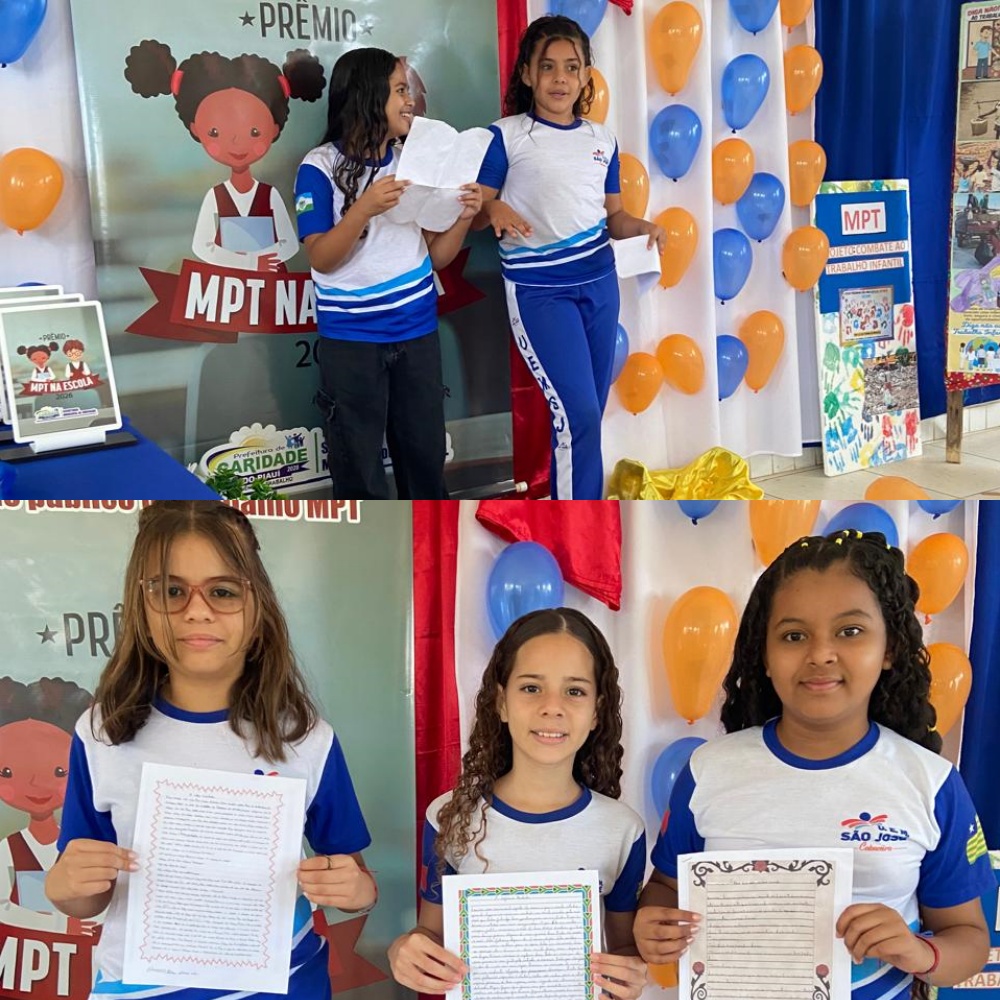 Caridade do Piauí encerra projeto “MPT na Escola” com ações de conscientização sobre o combate ao trabalho infantil - Imagem 1