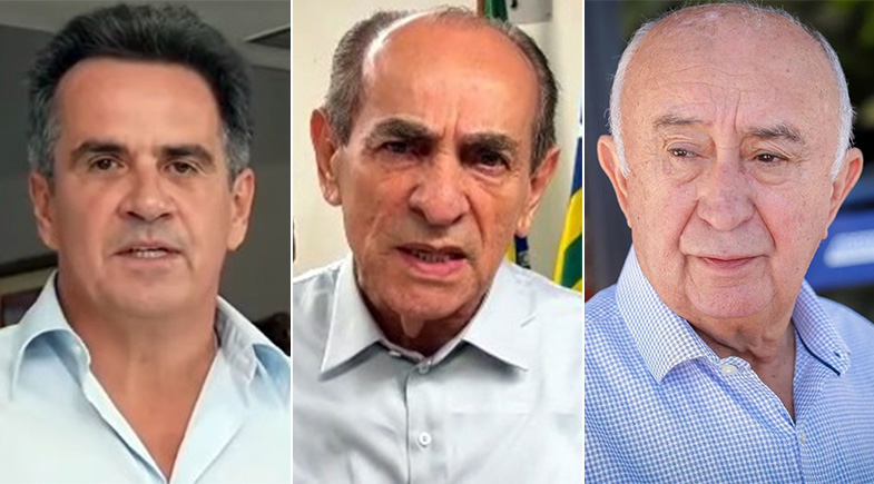 Ciro Nogueira, Marcelo Castro e Júlio César. Foto: Divulgação