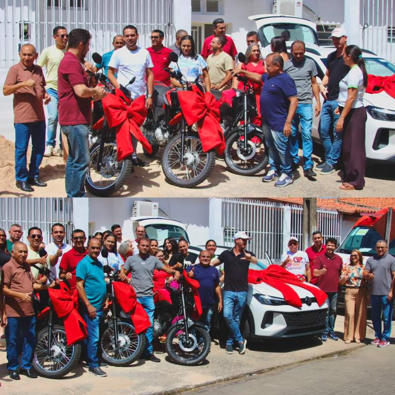 Município de Hugo Napoleão recebe quatro veículos 0 km - Divulgação/ASCOMMunicípio de Hugo Napoleão recebe quatro veículos 0 km - Divulgação/ASCOM