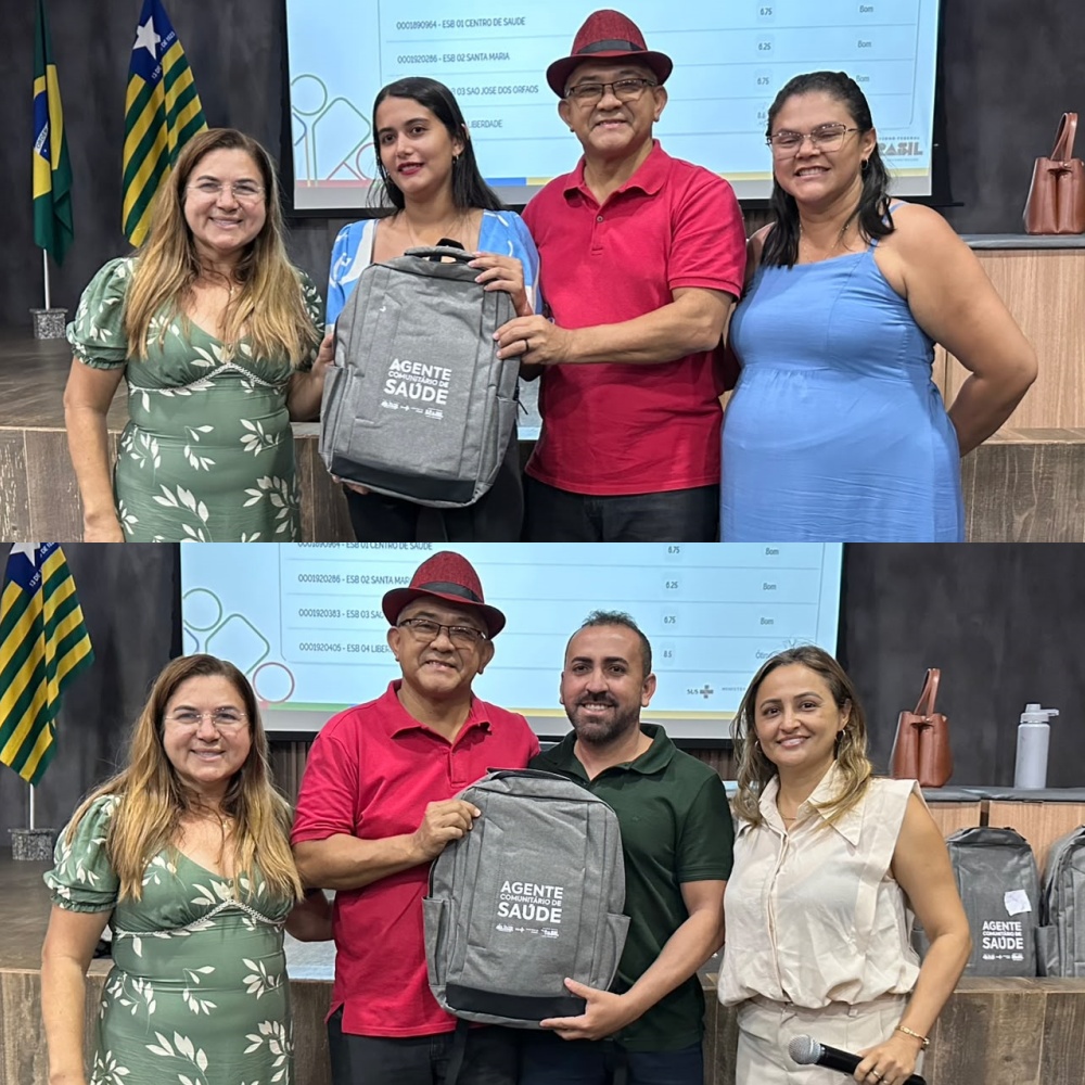 Prefeito Abdoral Melo entrega kits a agentes de saúde e de endemias em São João do Arraial | Divulgação/Ascom