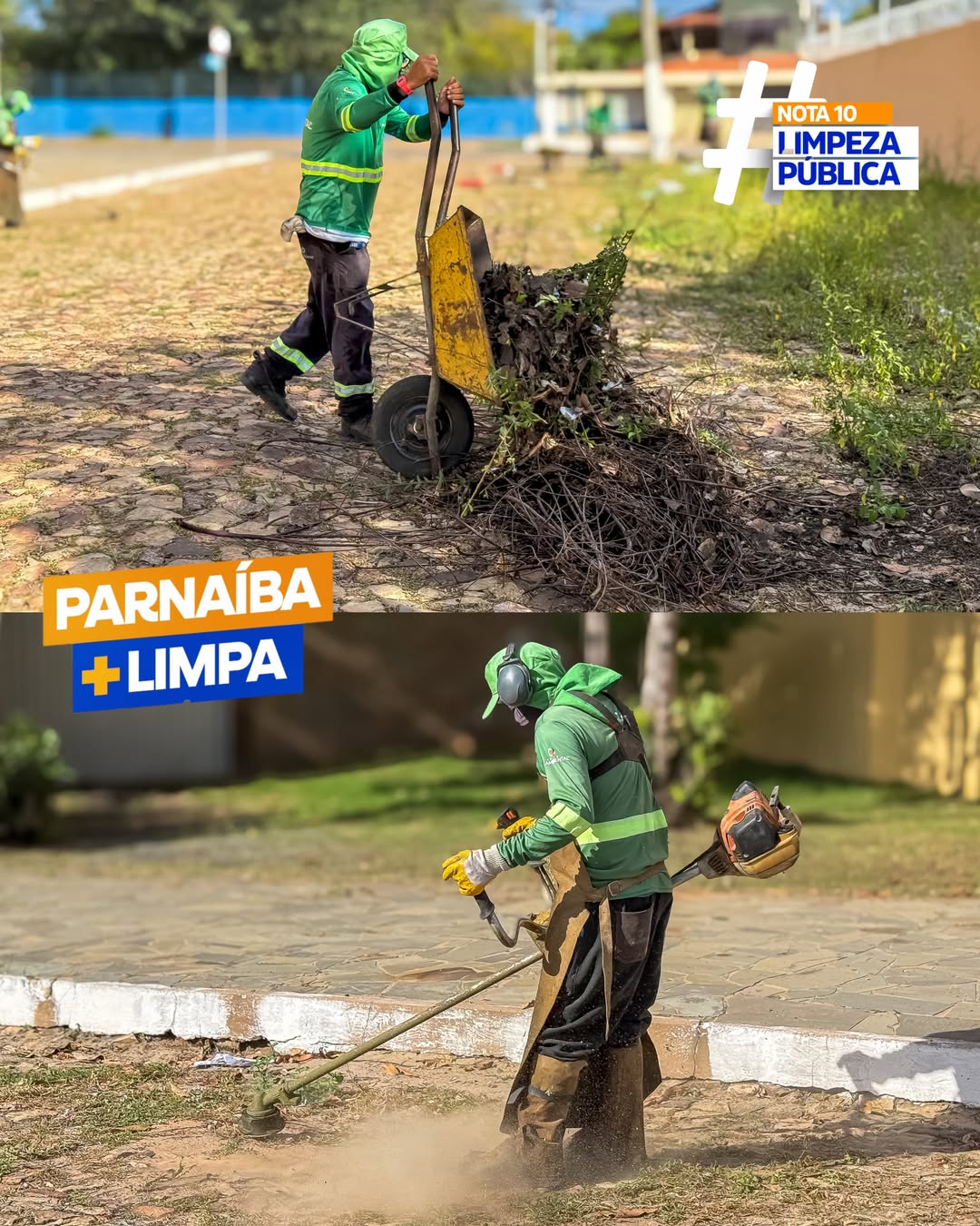 Parnaíba intensifica ações de limpeza pública - Divulgação/ASCOM