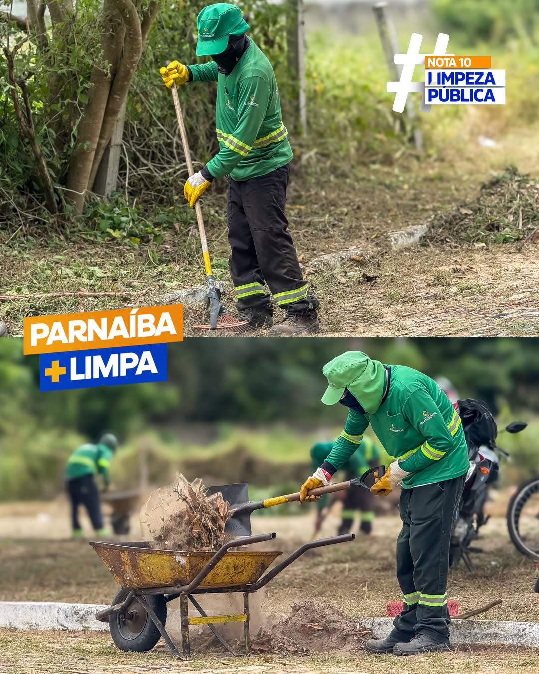 Parnaíba intensifica ações de limpeza pública - Divulgação/ASCOMParnaíba intensifica ações de limpeza pública - Divulgação/ASCOM