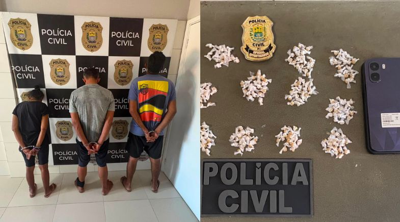 Suspeitos presos. | PCPI