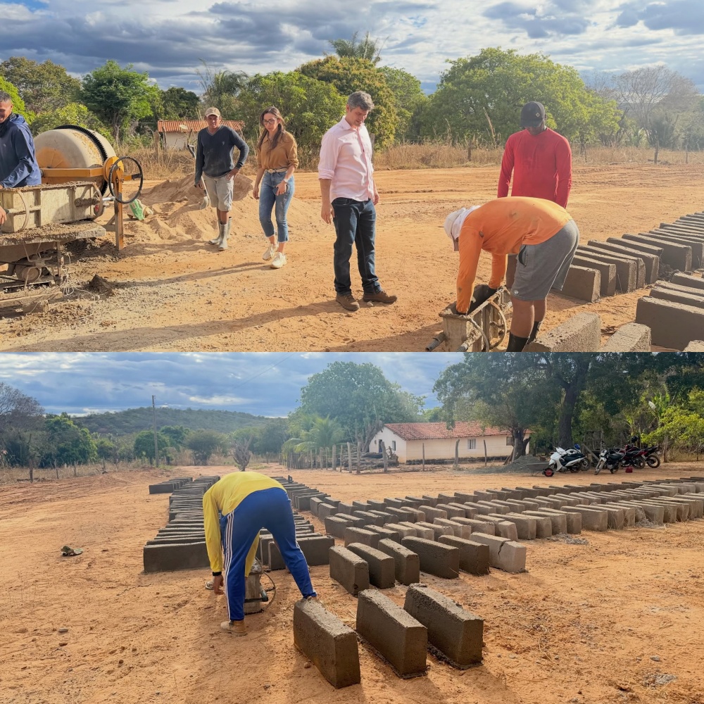 Comunidade Caiçara 2 recebe obras de pavimentação em Várzea Grande | Divulgação/Prefeitura de Várzea Grande