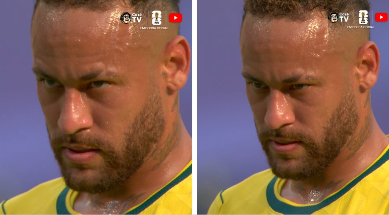Neymar antes de bater pênalti - Foto: Reprodução/CazéTV