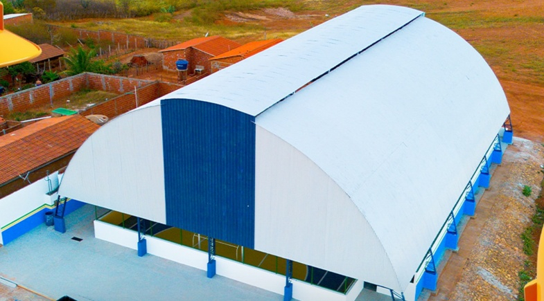 Queimada Nova entrega reforma da Quadra Vereador Gildemar José Neto no povoado Cantinho