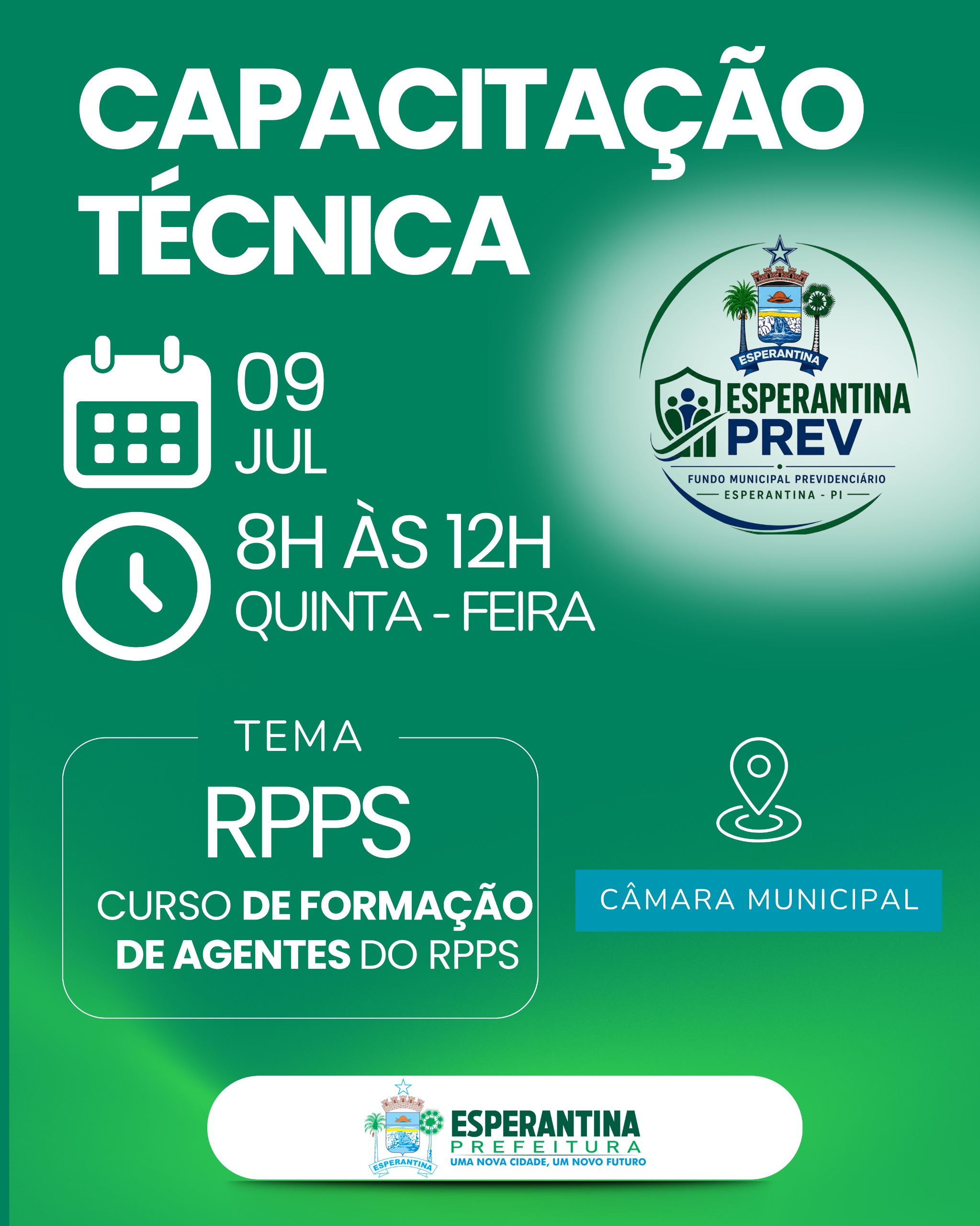 Esperantina sediará curso do TCE-PI  - Divulgação/ASCOM