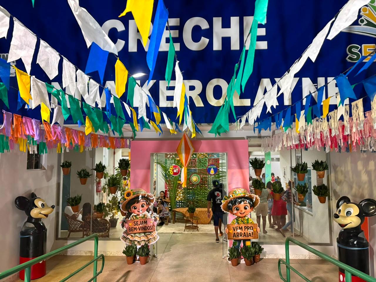 Arraiá da Creche Municipal Anna Kerolayne em Esperantina - Divulgação/ASCOM
