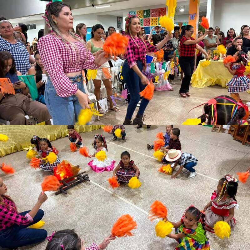 Arraiá da Creche Municipal Anna Kerolayne em Esperantina - Divulgação/ASCOMArraiá da Creche Municipal Anna Kerolayne em Esperantina - Divulgação/ASCOM