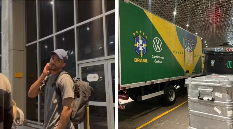 Delegação da seleção brasileira | Reprodução/Bruno Murito