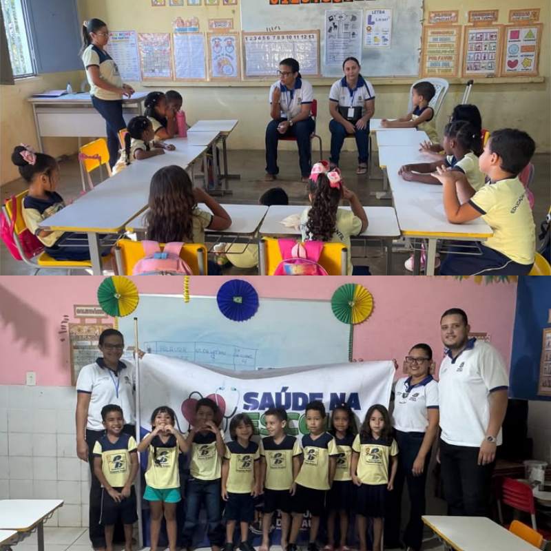 Ação educativa do Programa Saúde na Escola - Divulgação/ASCOM
