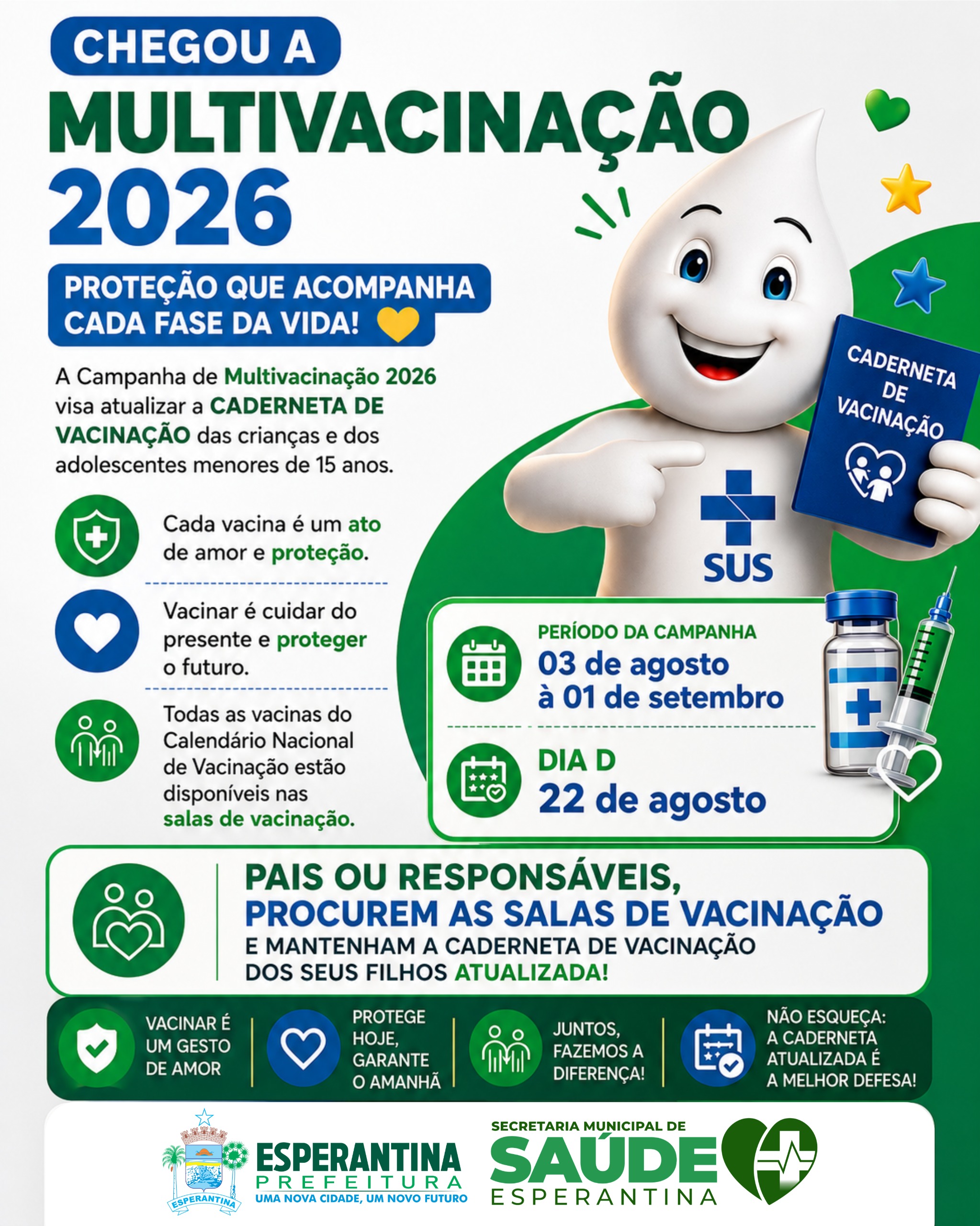 Campanha Nacional de Multivacinação - Divulgação/ASCOM