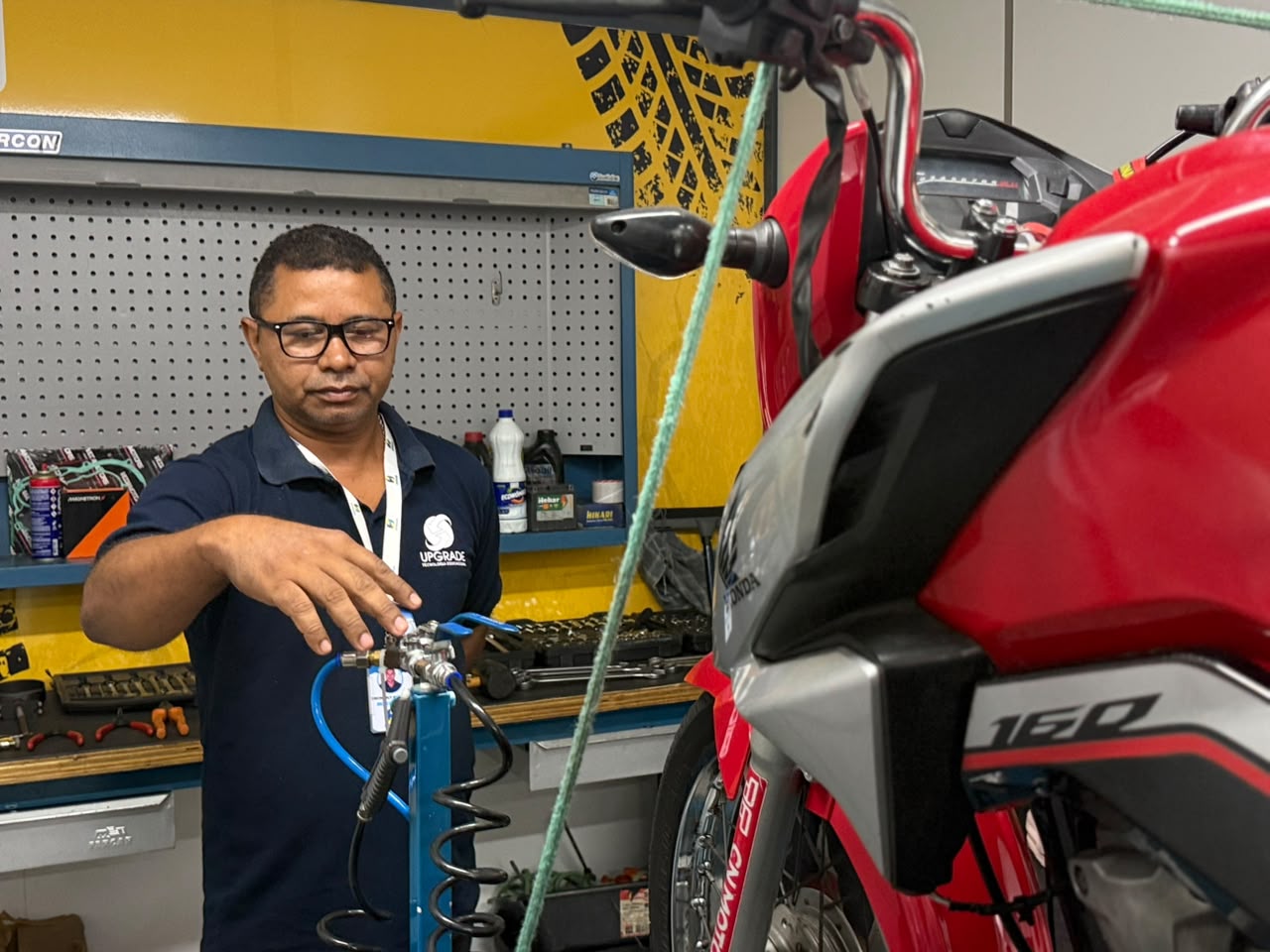 Curso gratuito de Mecânica de Motos - Divulgação/ASCOM
