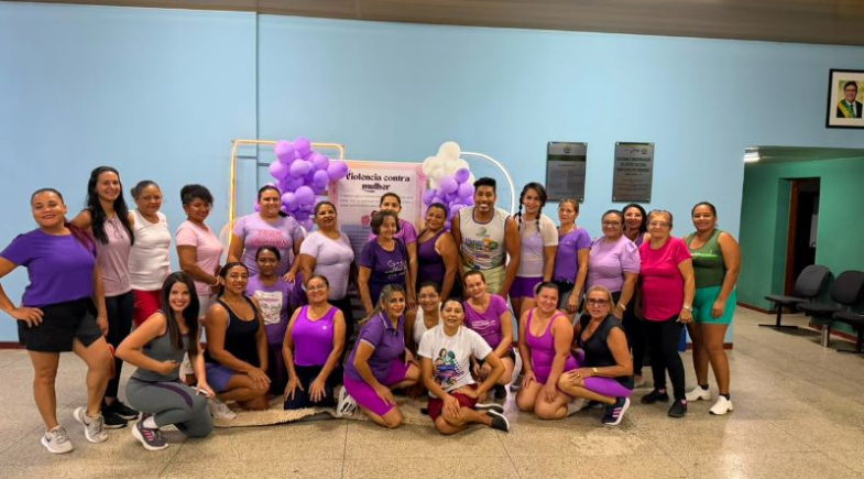 Aula de Ritmo e Dança reúne comunidade em ação do Agosto Lilás em Pimenteiras