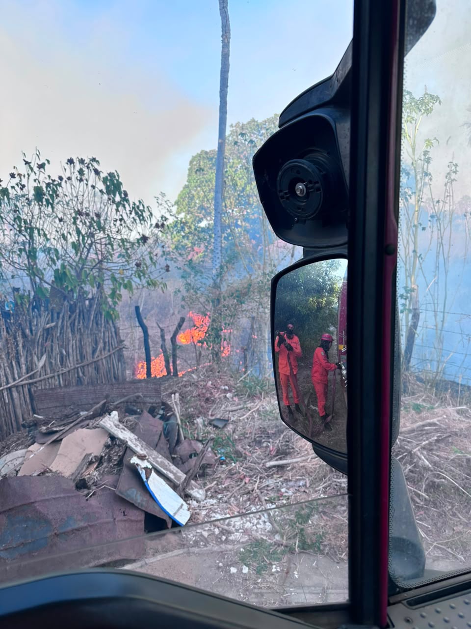 Incêndio em Oeiras | FOTO: Corpo de Bombeiros