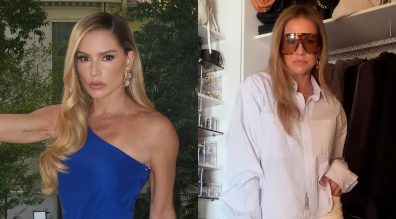 Deborah Secco mostra look do dia e exibe bolsa avaliada em mais de R$ 180 mil