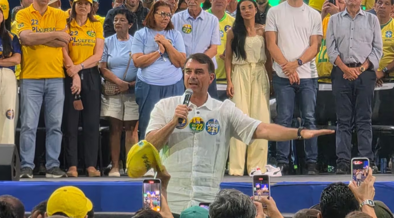 Flávio Bolsonaro (PL), candidato à Presidência da República | Foto: Thiago Nolasco/RECORD