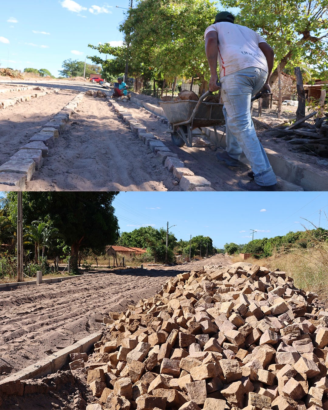 Sebastião Leal amplia infraestrutura na zona rural com mais de 12 mil metros de calçamento | Divulgação/AscomSebastião Leal amplia infraestrutura na zona rural com mais de 12 mil metros de calçamento | Divulgação/Ascom