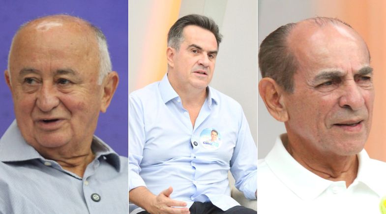 Júlio, Ciro e Marcelo durante sabatinas da Meio Norte | Raíssa Morais/MeioNews
