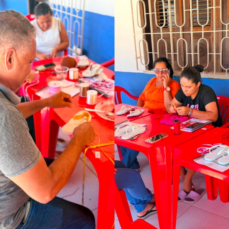 Prefeitura de Pau D'Arco do Piauí realiza nova edição do curso de personalização de chinelos - Imagem 1