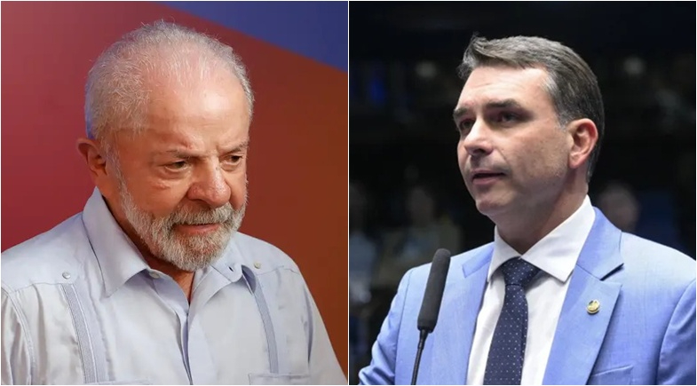 Lula e Flávio Bolsonaro | Fernando Frazão/Agência Brasil e Carlos Moura/Agência Senado