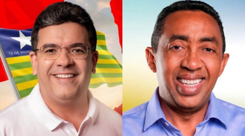 Rafael Fonteles tem 55% e Joel Rodrigues 25% | Reprodução