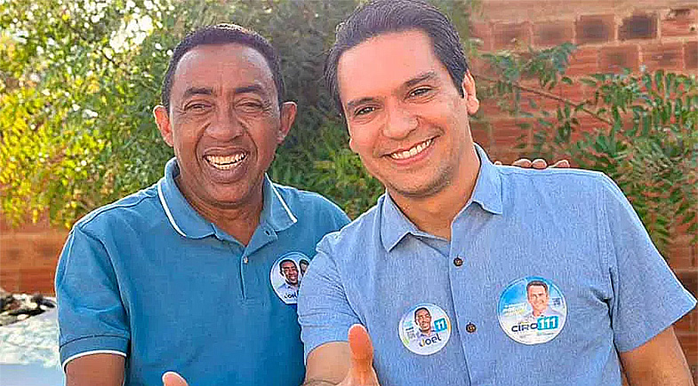 Joel Rodrigues e o prefeito Gilberto Júnior | Divulgação