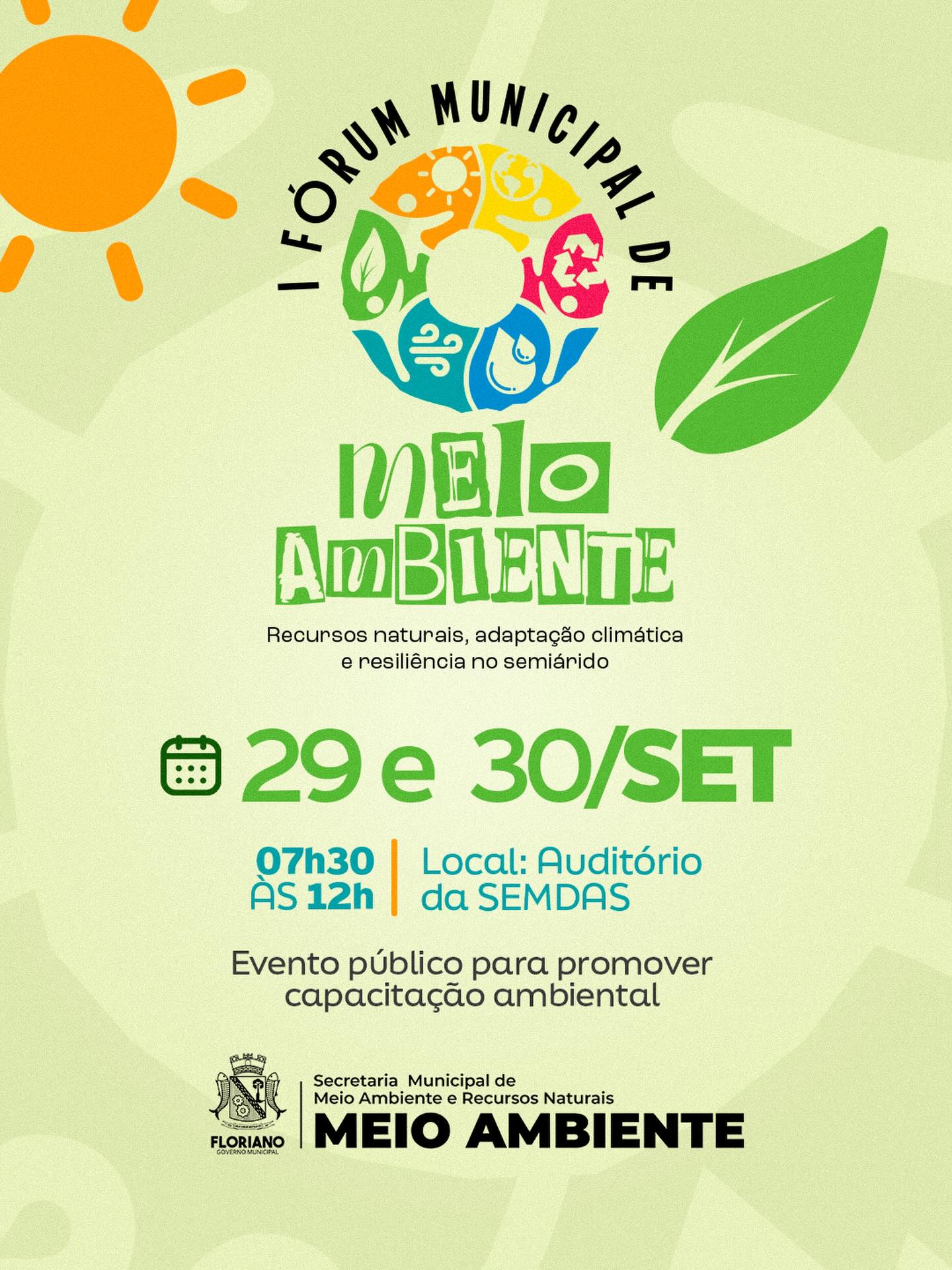 I Fórum Municipal de Meio Ambiente - Divulgação/ASCOM 