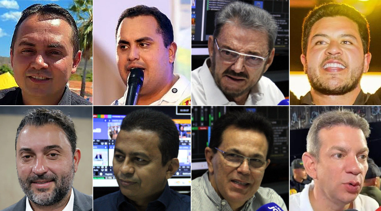 Delegado Charles, Georgiano, Wilson Martins, Jadyel Alencar, Átila Lira, Dr. Francisco, Zé Santana e Castro Neto | Montagem / Meio Norte