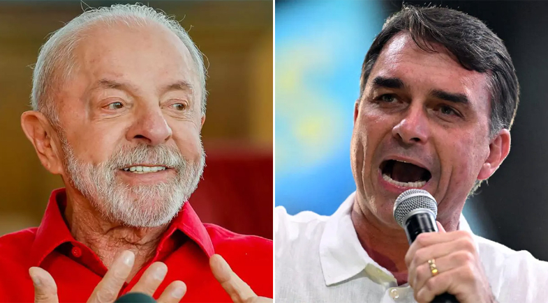 Lula e Flávio Bolsonaro | Montagem / Meio Norte
