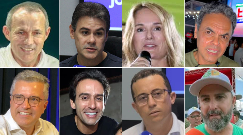 Wilson Capote, Severo Eulálio, Ana Paula, Dr. Gil Carlos, Dr. Vinícius, Flávio Júnior, Júnior Percy e GD | Montagem / Meio Norte