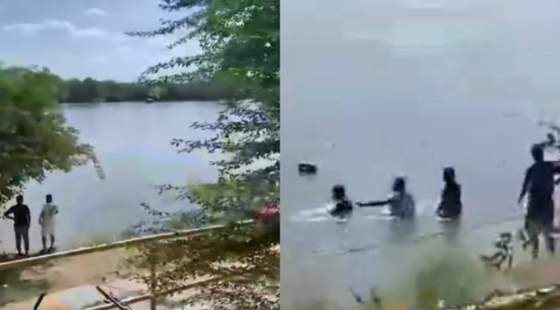 Adolescente de 17 anos desapareceu após entrar no Rio Parnaíba, em Teresina | Reprodução
