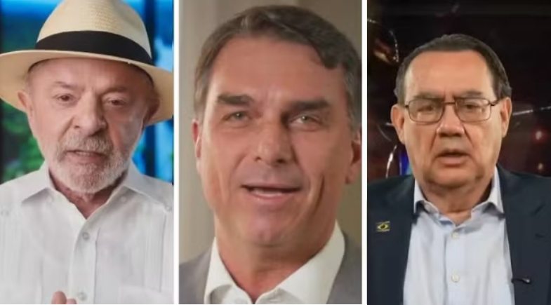 Datafolha, 1º turno: Lula, 38%; Flávio Bolsonaro, 33% e Cury, 8% | Reprodução