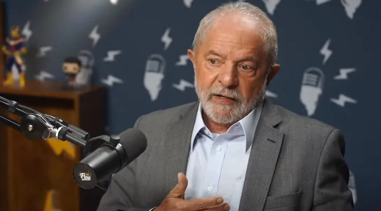 Lula em entrevista ao Flow Podcast em 2022 | Reprodução