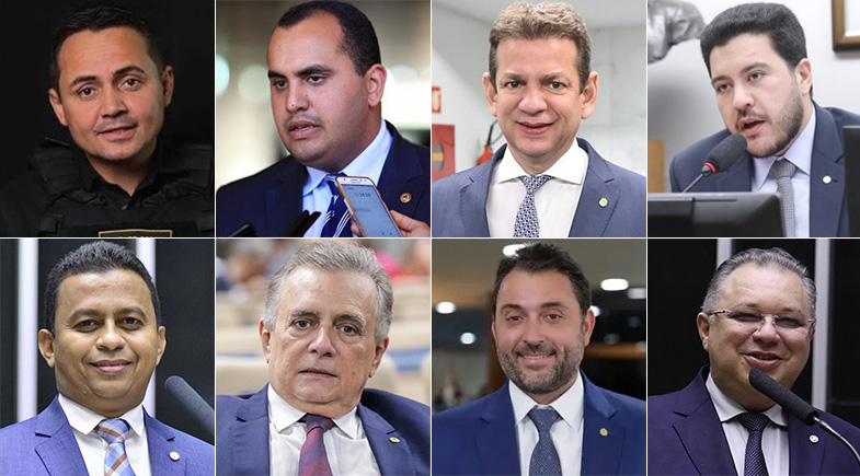 Delegado Charles, Georgiano, Castro Neto, Jadyel, Dr. Francisco, Flávio Nogueira, Átila Lira e Florentino Neto | Divulgação