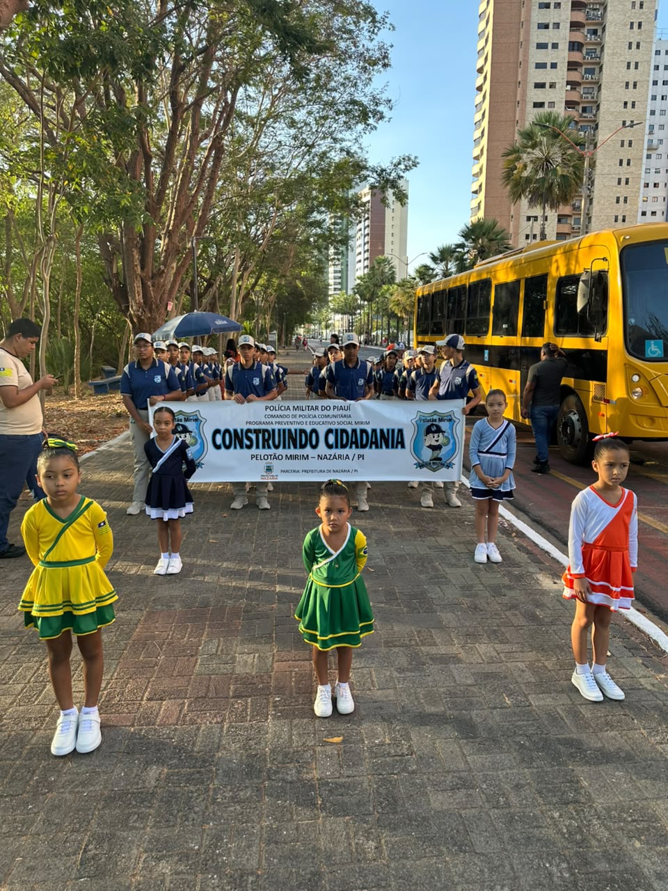 Pelotão Mirim de Nazária representa município no Desfile Cívico de Teresina - Divulgação/ASCOMPelotão Mirim de Nazária representa município no Desfile Cívico de Teresina - Divulgação/ASCOM